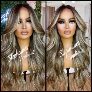 Human Hair Blended Lace Front Wig